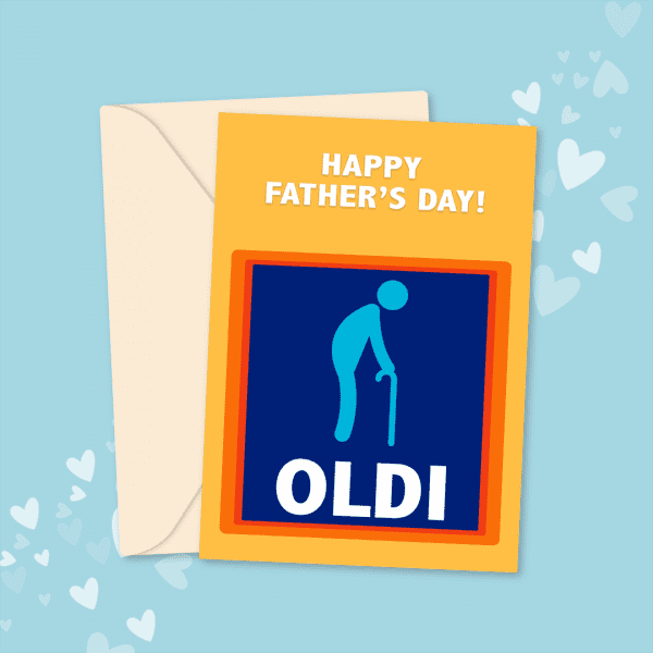 aldi fathers day card