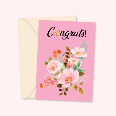 Engagement card greetings