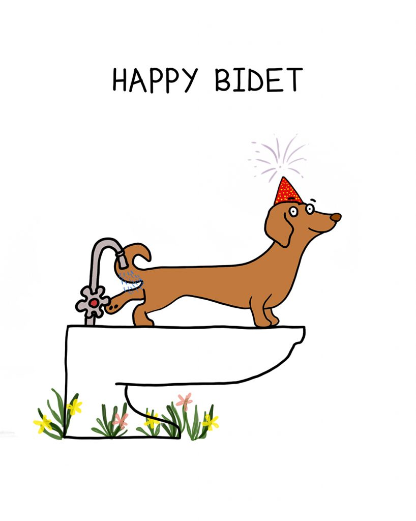 Happy Bidet! Best Birthday Cards.