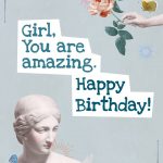 amazing girl birthday card