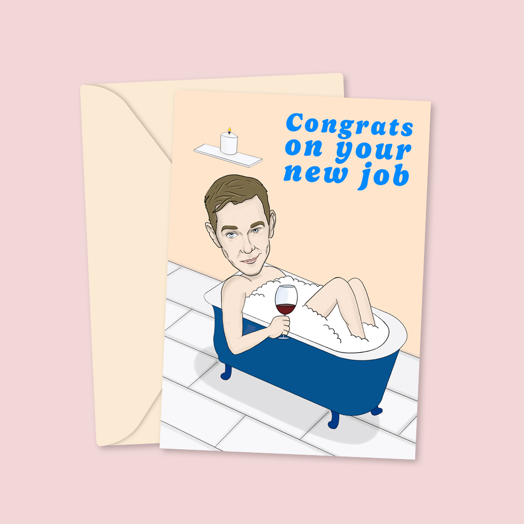 greetins card new job