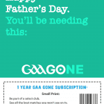GAA GONE Father's Day Card