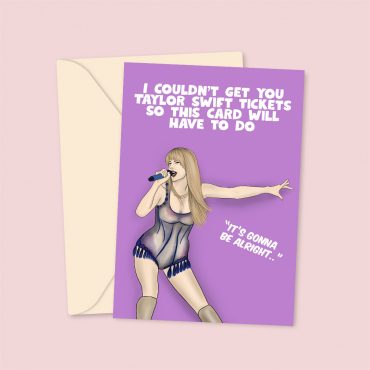 taylor swift greeting card birthday card