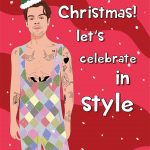 Celebrate In Style Xmas Card Harry Styles