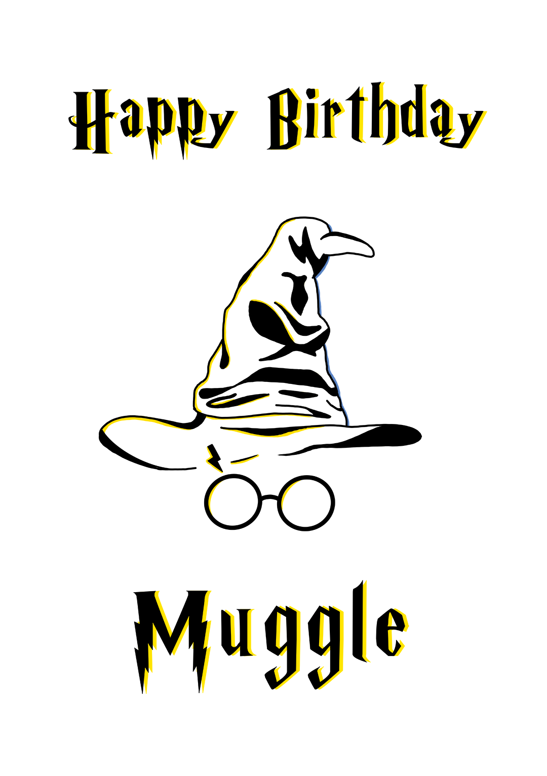 Happy Birthday Muggle Card
