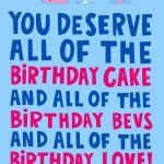 birthday bev birthday cake birthday love greeting card