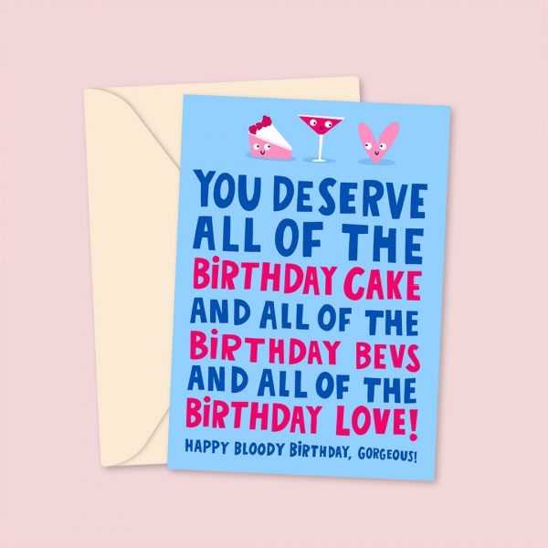 birthday bev birthday cake birthday love greeting card