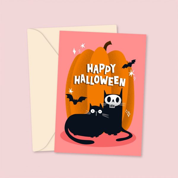 Happy Halloween Greeting Card Mask