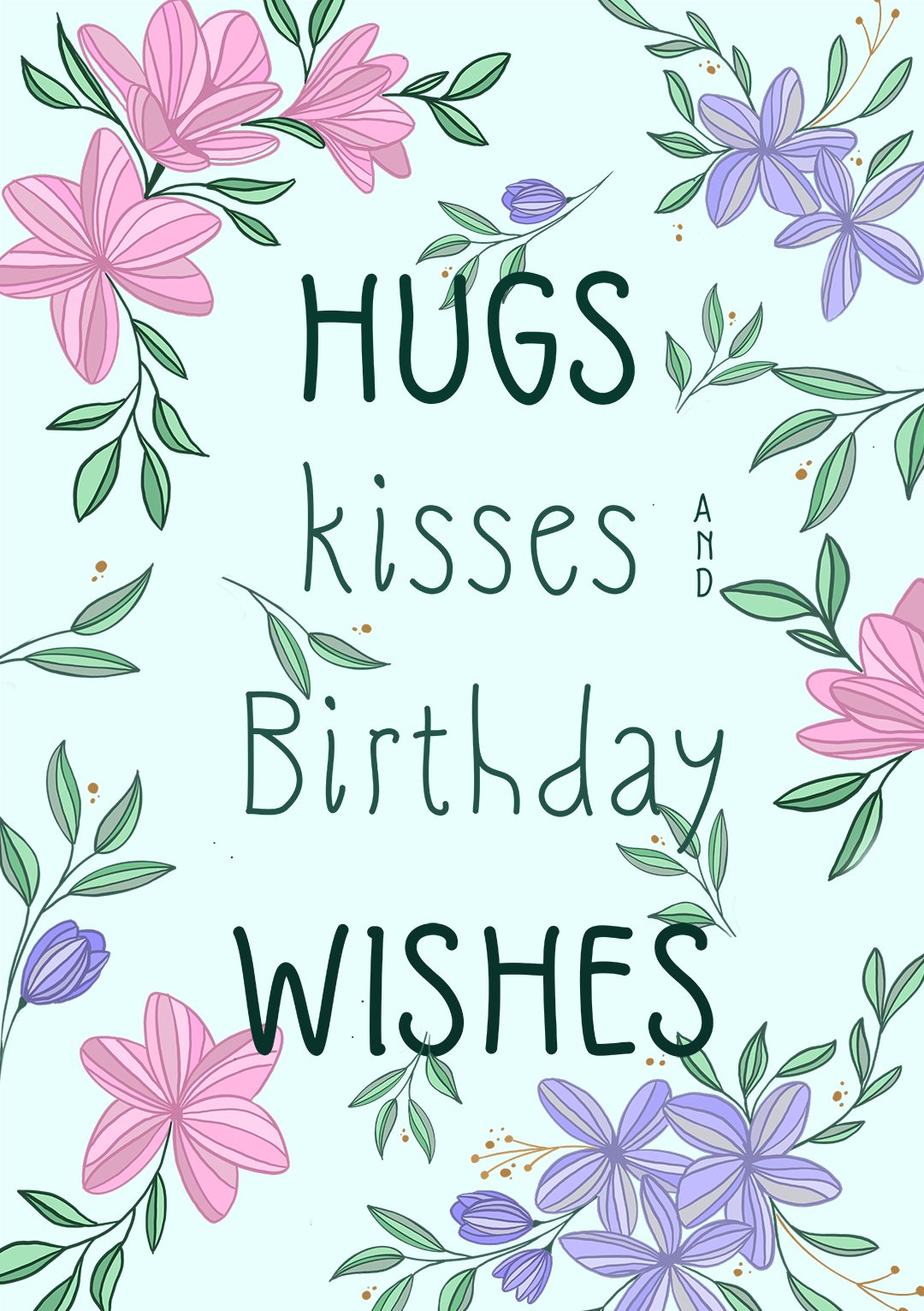 Hugs And Kisses Birthday Card Palpack