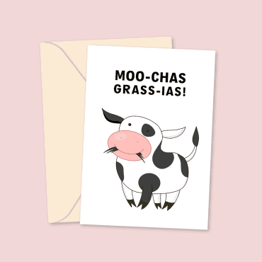 Moo-Chas Grass-Ias Card