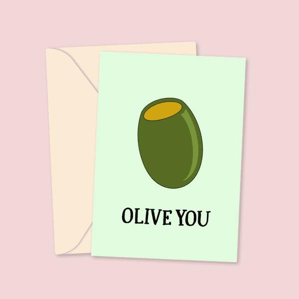Olive You Card