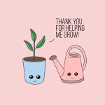 Thanks for helping me grow card