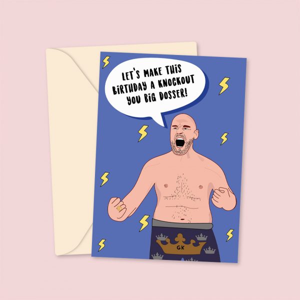 Tyson Fury Inspired Birthday Card