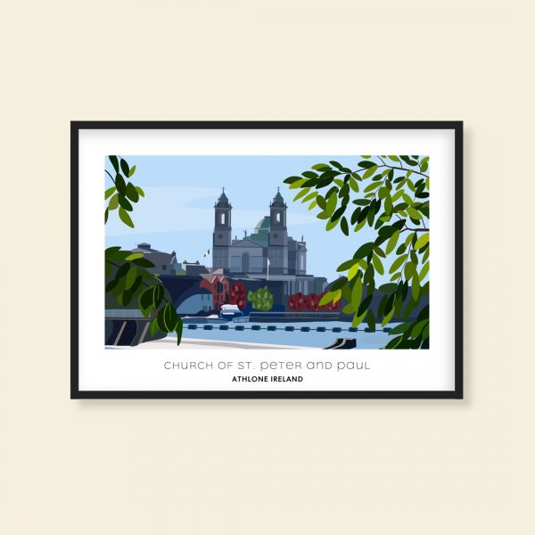 St. Peter and Pauls Church Athlone Print Framed