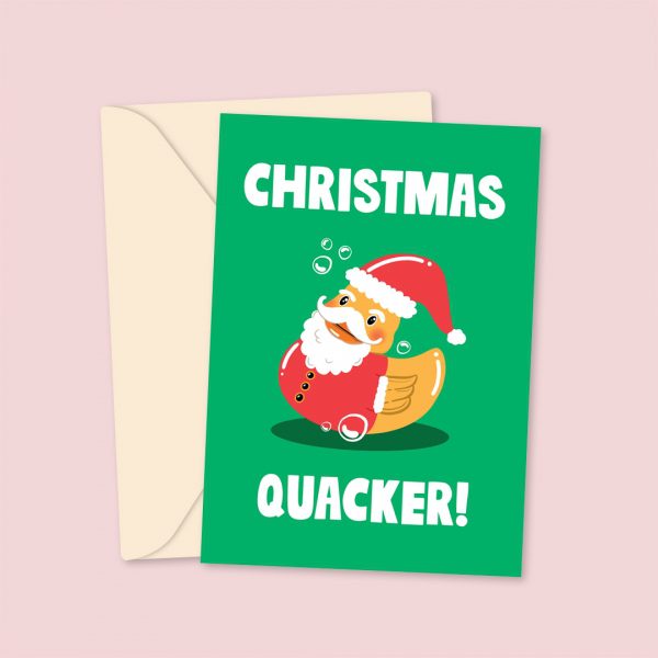 Christmas Quacker! Greetings Card