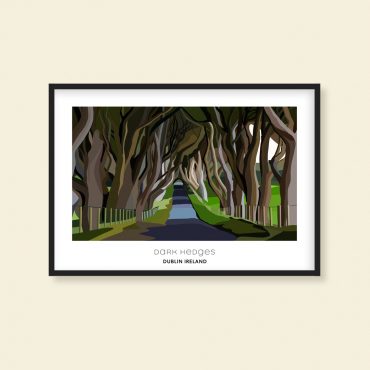 Dark Hedges Framed Print