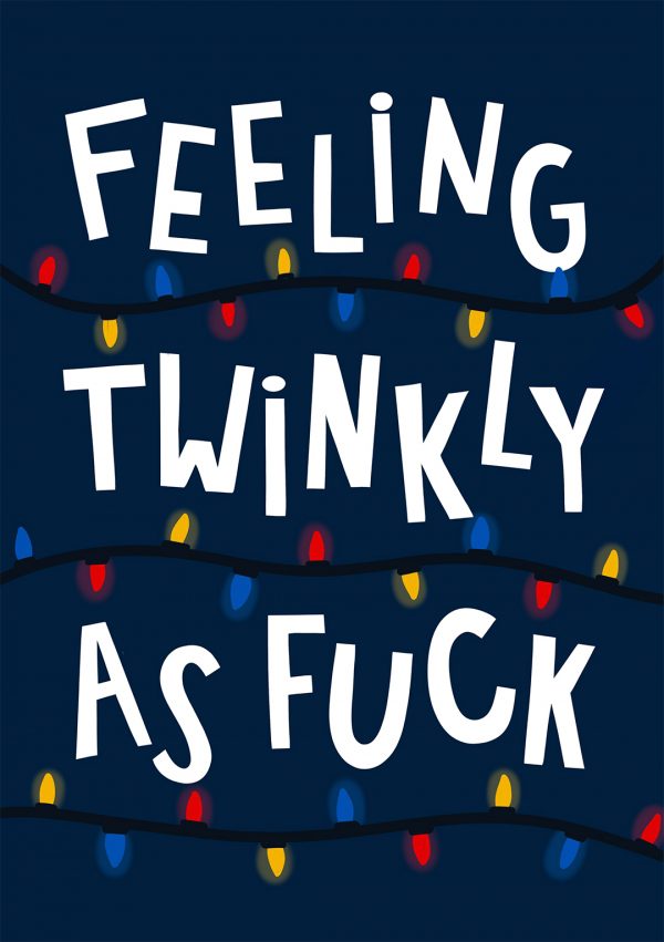 Feeling Twinkly AF Christmas Card