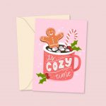 its cosy time christmas card