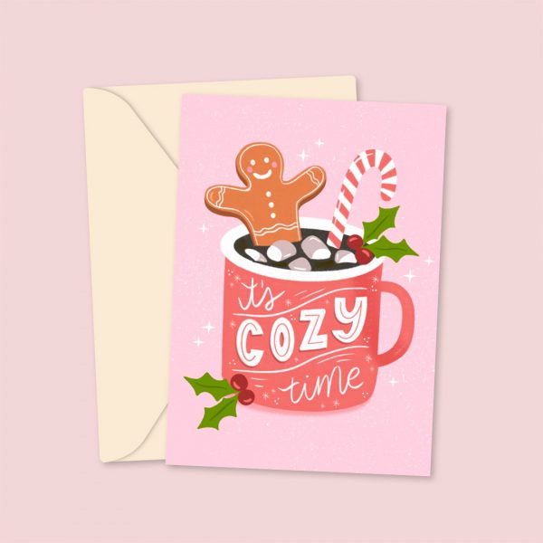 its cosy time christmas card