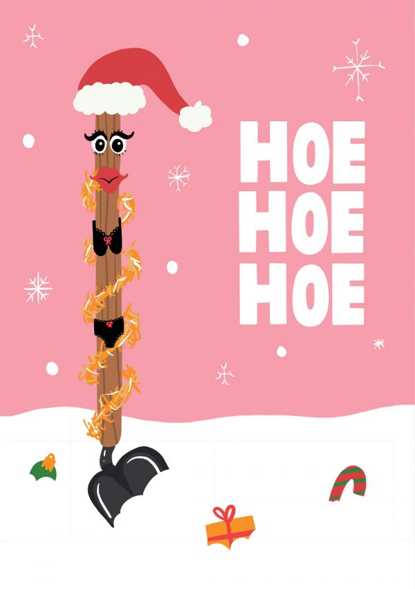 Hoe Hoe Hoe Christmas Card