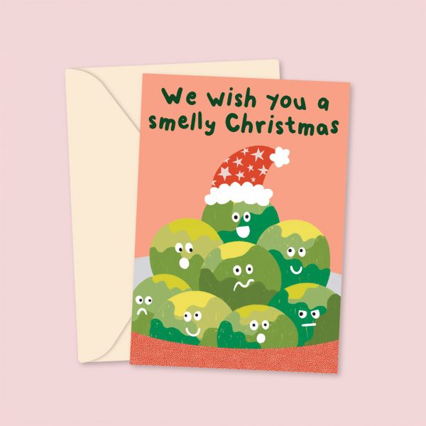 brussel sprout christmas card