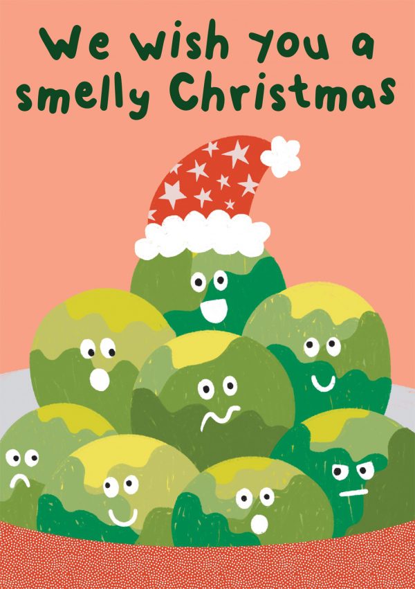 brussel sprout christmas card