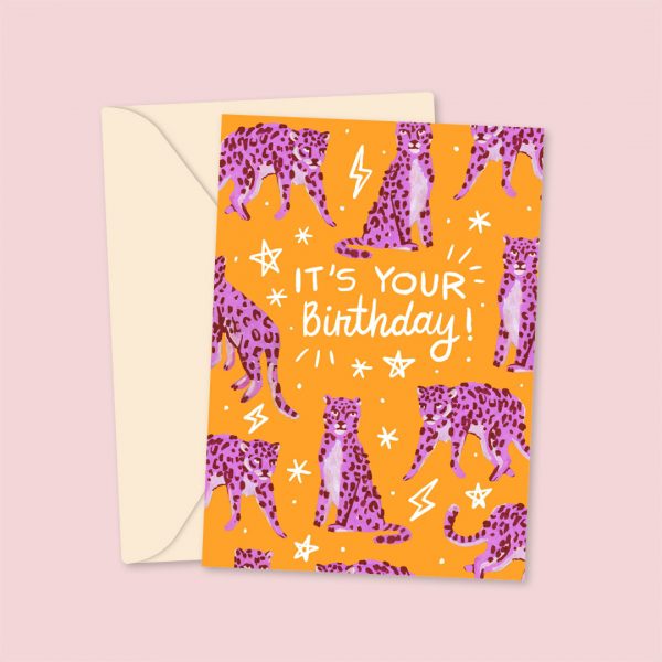 It's Your Birthday Leopard Card