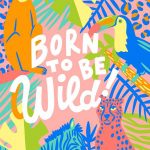 Born To Be Wild Greetings Card