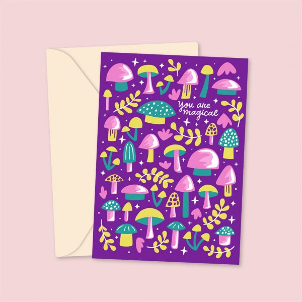 Magical Mushroom Greetings Card