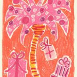 Palm Tree Presents Christmas Card