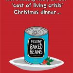 Cost Of Living Crisis Christmas Dinner Christmas Card