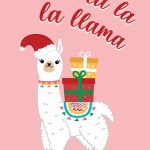 Fa La La La Llama Christmas Card