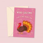 second fave bird christmas card