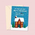 ho ho house to yours christmas card