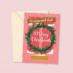 to mum and dad merry christmas card
