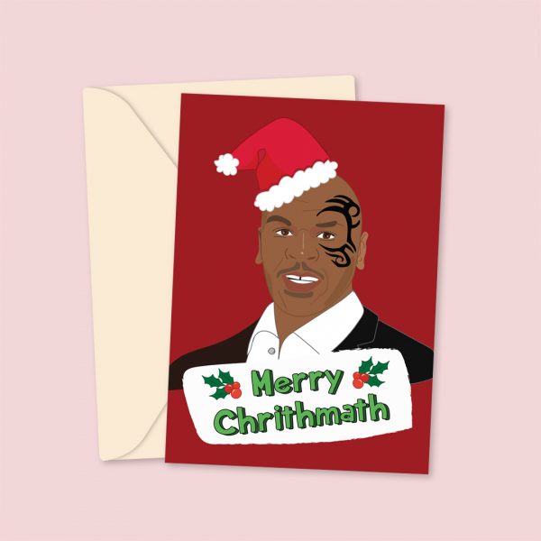 Merry Chrithmath Tyson inspired christmas card