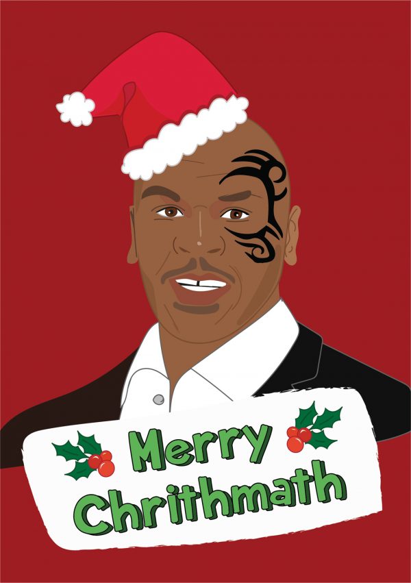 Merry Chrithmath Tyson inspired christmas card
