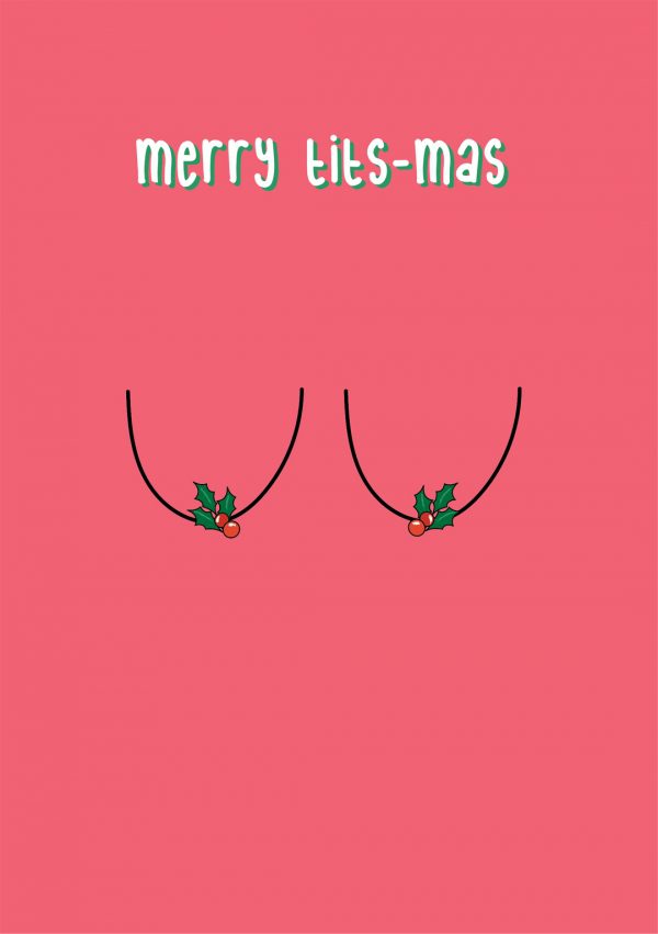 merry tits-mas funny christmas card