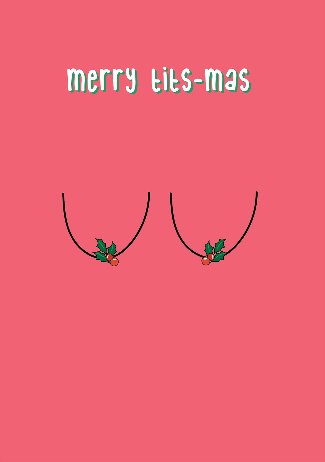 merry tits-mas funny christmas card
