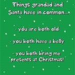 grandad and santa christmas card