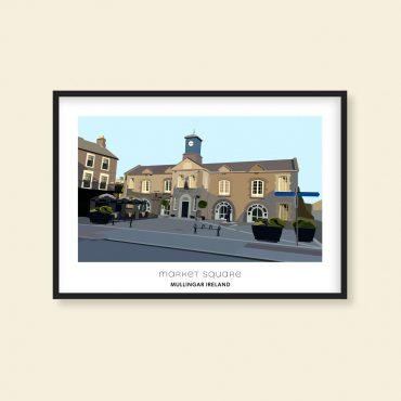 Market Square Mullingar Framed Print