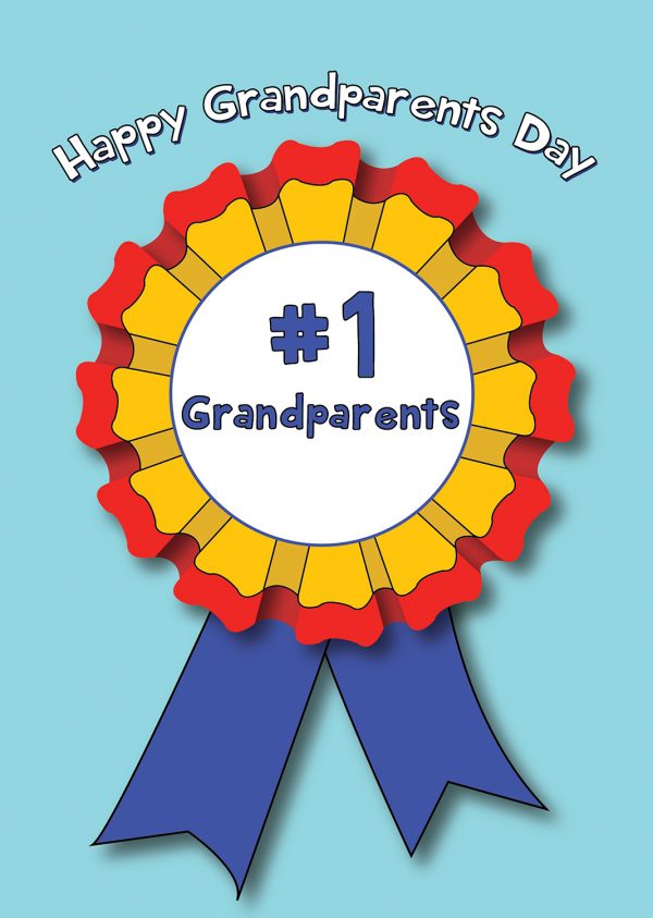 Number 1 Grandparents Day Card