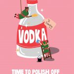 Polish Off The Spirits Christmas Card