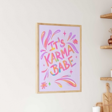 its karma babe print