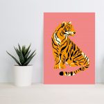tiger print pink