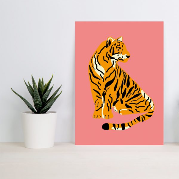 pink tiger print
