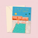Life Is Peachy With You Greetings Card