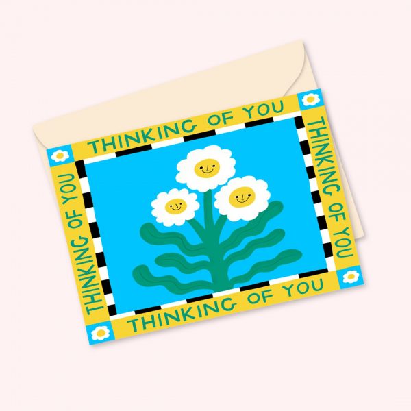 Thinking Of You Daisies Greetings Card