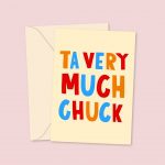 ta very much greeting card