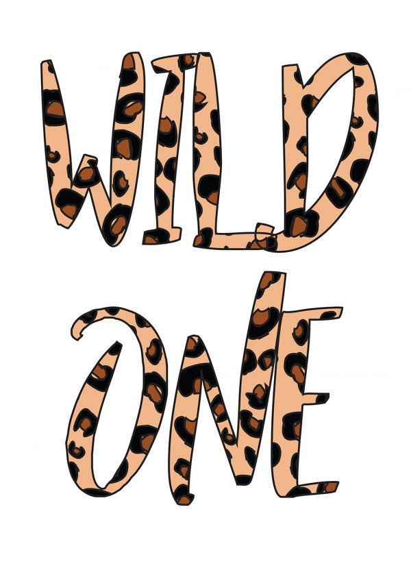 wild one leopard design print